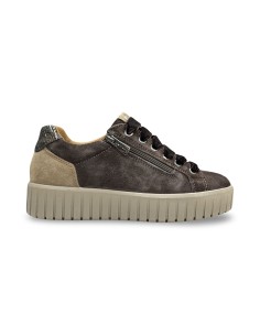 Igi&Co 2168622 sneakers donna in camoscio testa di moro