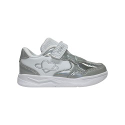 Primigi 5945511 sneakers bambina in similpelle bianco silver