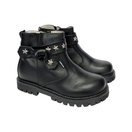 Balducci MATRIX 2202 stivaletti bambina in pelle nero