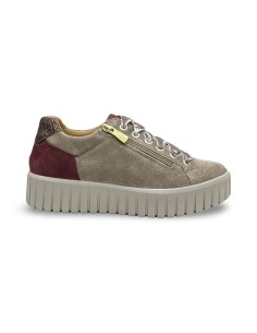 Igi&Co 2168644 sneakers donna in camoscio fango/vino
