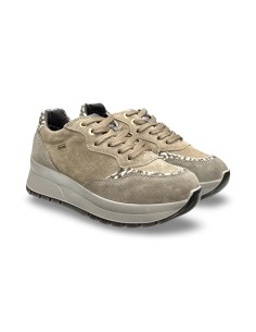 Igi&Co 2173322 sneakers donna in camoscio fango 2