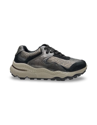 Igi&Co 2176000 sneakers donna in pelle/camoscio nero/rame