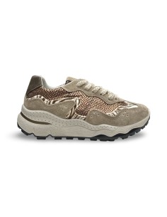Igi&Co 2176144 sneakers donna in camoscio fango/bronzo