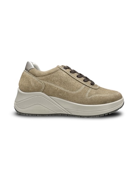 Igi&Co 2150855 sneakers donna in camoscio fango