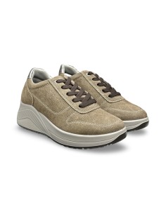 Igi&Co 2150855 sneakers donna in camoscio fango 2