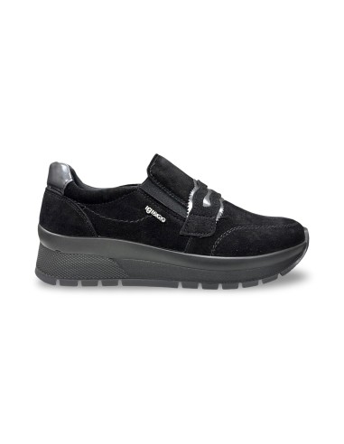 Igi&Co 2173500 slip on donna in camoscio nero