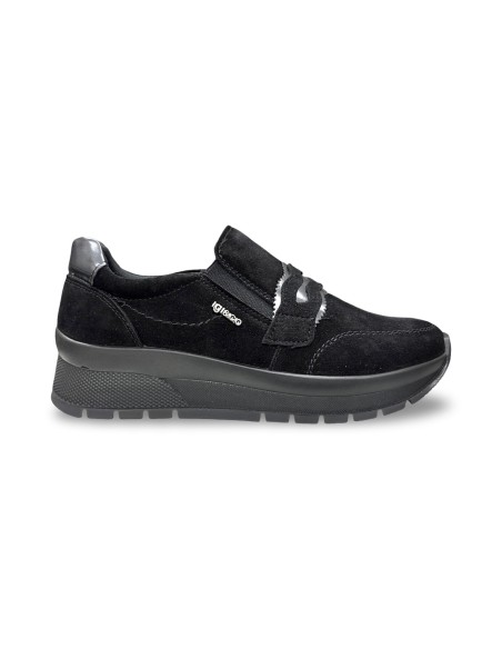 Igi&Co 2173500 slip on donna in camoscio nero