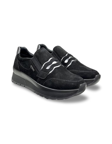 Igi&Co 2173500 slip on donna in camoscio nero