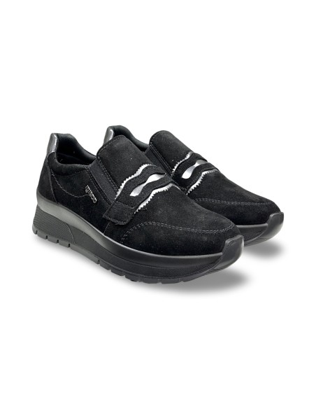 Igi&Co 2173500 slip on donna in camoscio nero
