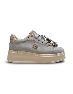 Laura Biagiotti 9821 sneakers donna in camoscio grigio