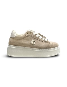 Laura Biagiotti 9820 sneakers donna in camoscio beige
