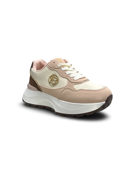 Laura Biagiotti 9826 sneakers donna in pelle/camoscio rosa