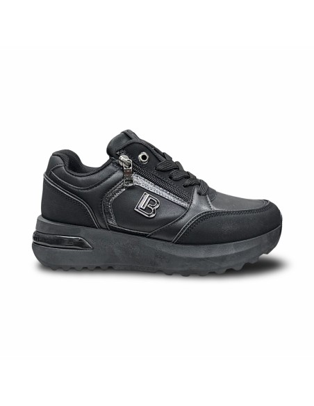 Laura Biagiotti 9813 sneakers donna in pelle nero