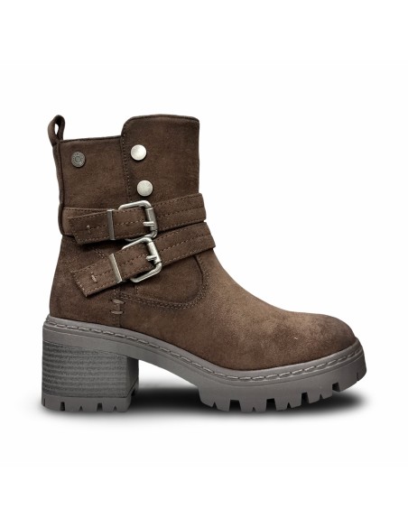 Refresh 176254 stivaletti donna in camoscio marrone