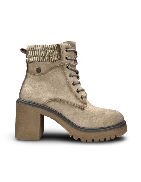 Refresh 176043 stivaletti donna in camoscio beige