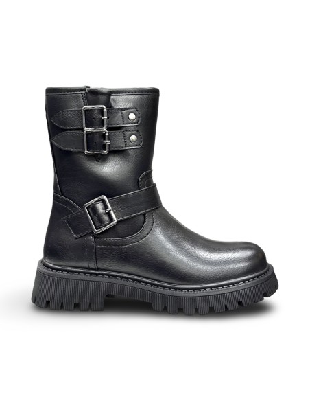 Refresh 172323 stivaletti donna in pelle nero