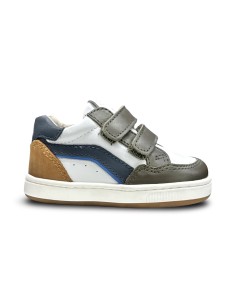 Balducci CITA7463 scarpe bambino in pelle bianco/verde
