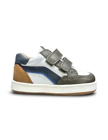 Balducci CITA7463 scarpe bambino in pelle bianco/verde