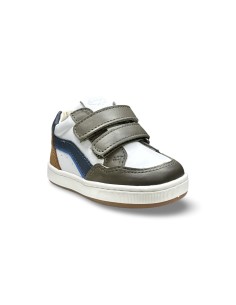 Balducci CITA7463 scarpe bambino in pelle bianco/verde 2