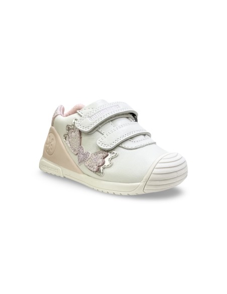 Biomecanics 261104-C695 scarpe bambina in pelle avorio