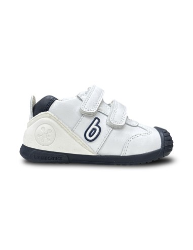 Biomecanics 221001-A057 scarpe bambino in pelle bianco/azzurro