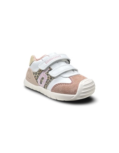 Biomecanics 261108-C902 scarpe bambina in pelle bianco petalo