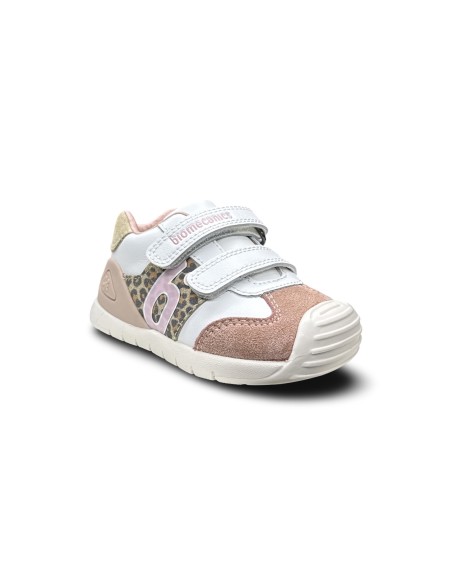 Biomecanics 261108-C902 scarpe bambina in pelle bianco petalo