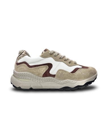 Igi&Co 2176111 sneakers donna in pelle/camoscio bianco/biscotto