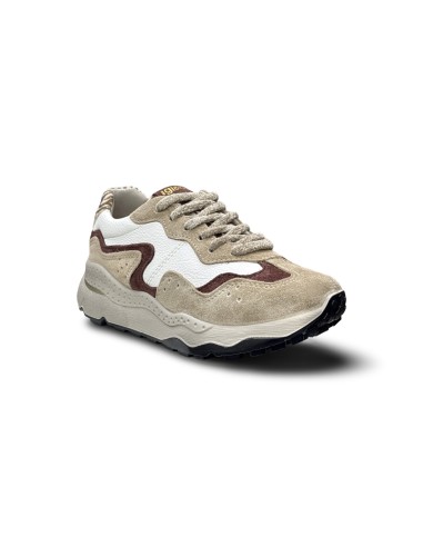 Igi&Co 2176111 sneakers donna in pelle/camoscio bianco/biscotto