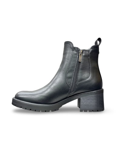 Xti 146086 stivaletti donna in pelle nero