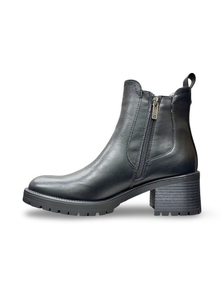Xti 146086 stivaletti donna in pelle nero