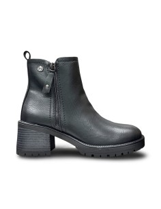 Xti 146085 stivaletti donna in pelle nero