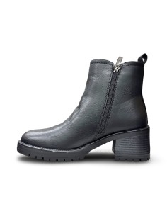 Xti 146085 stivaletti donna in pelle nero 2