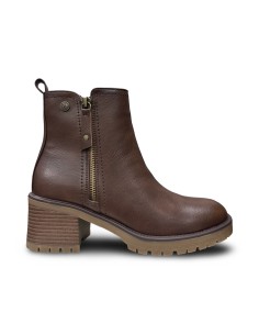 Xti 146085 stivaletti donna in pelle marrone