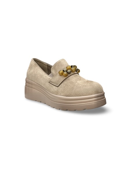 Cinzia Soft CI2106 002 scarpe donna in camoscio taupe