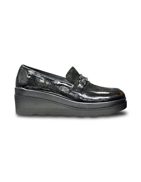 Cinzia Soft IV4625932 003 mocassini donna in camoscio/vernice nero