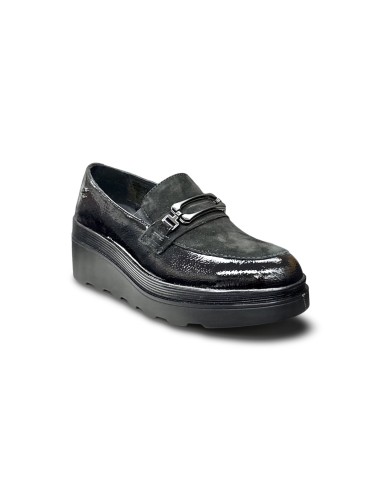Cinzia Soft IV4625932 003 mocassini donna in camoscio/vernice nero