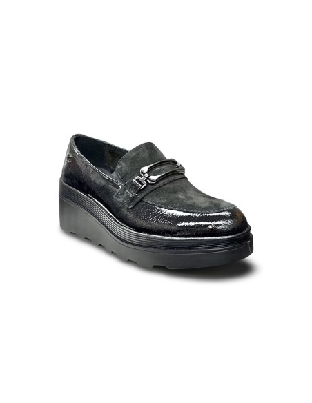Cinzia Soft IV4625932 003 mocassini donna in camoscio/vernice nero