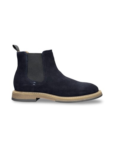 Igi&Co 2103700 stivaletti uomo in camoscio blu notte