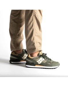 Saucony Shadow Original S2108-859 sneakers uomo in camoscio verde oliva 2