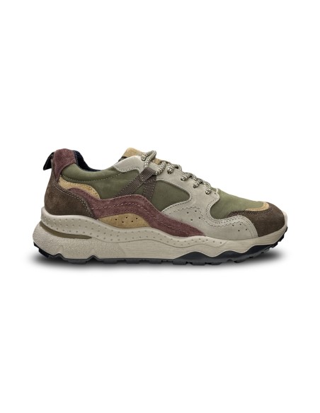 Igi&Co 2143011 sneakers uomo in camoscio verde bosco/castagno