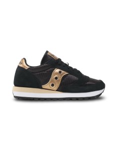 Saucony Jazz Original S1044-521 sneakers donna in camoscio/tessuto nero/gold