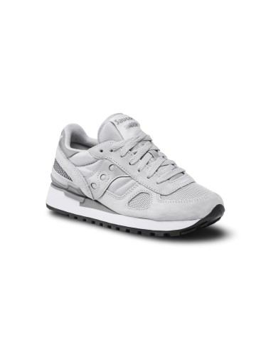 Saucony Shadow Original S1108-803 sneakers donna in camoscio grigio/argento