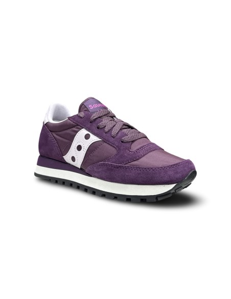 Saucony Jazz Original S101433-1005 sneakers donna in camoscio color prugna