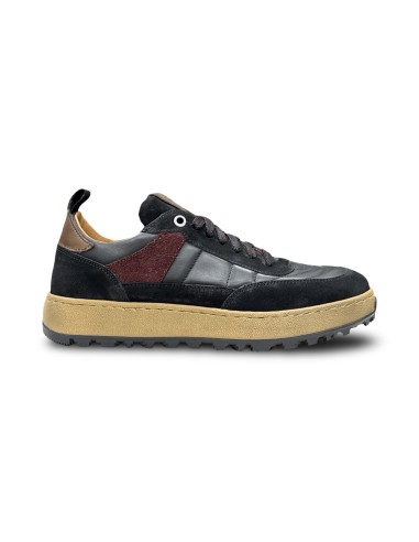 Exton 500 sneakers uomo in pelle/camoscio nero