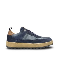 Exton 500 sneakers uomo in pelle/camoscio blu