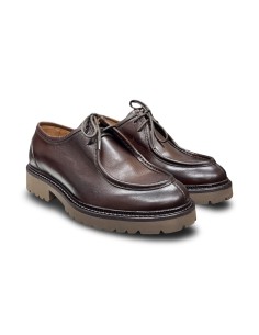Exton 683 mocassini uomo in pelle marrone 2