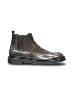 Exton 275 stivaletti uomo in camoscio/abrasivato cognac/terra