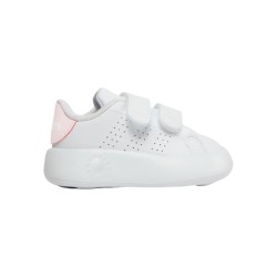 Adidas Advantage CF I IG4257 sneakers bambina in similpelle bianco e rosa