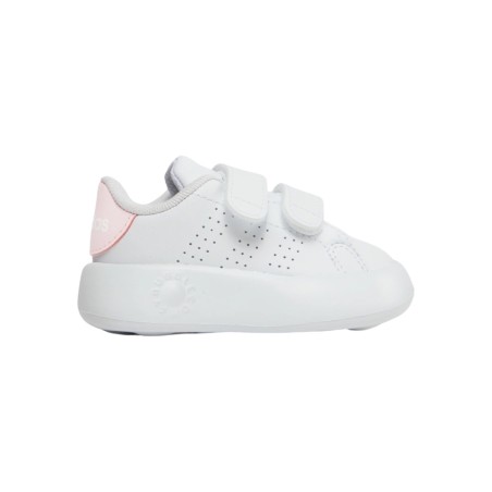 Adidas Advantage CF I IG4257 sneakers bambina in similpelle bianco e rosa